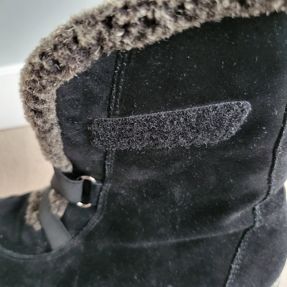 Stuart Weitzman Black Suede Boots Size 8 - Picture 9 of 11